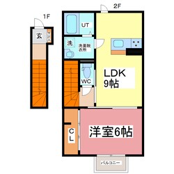 D-room水落町の物件間取画像